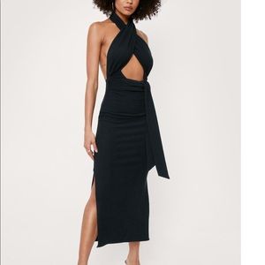 NastyGal open back twist top dress NWT